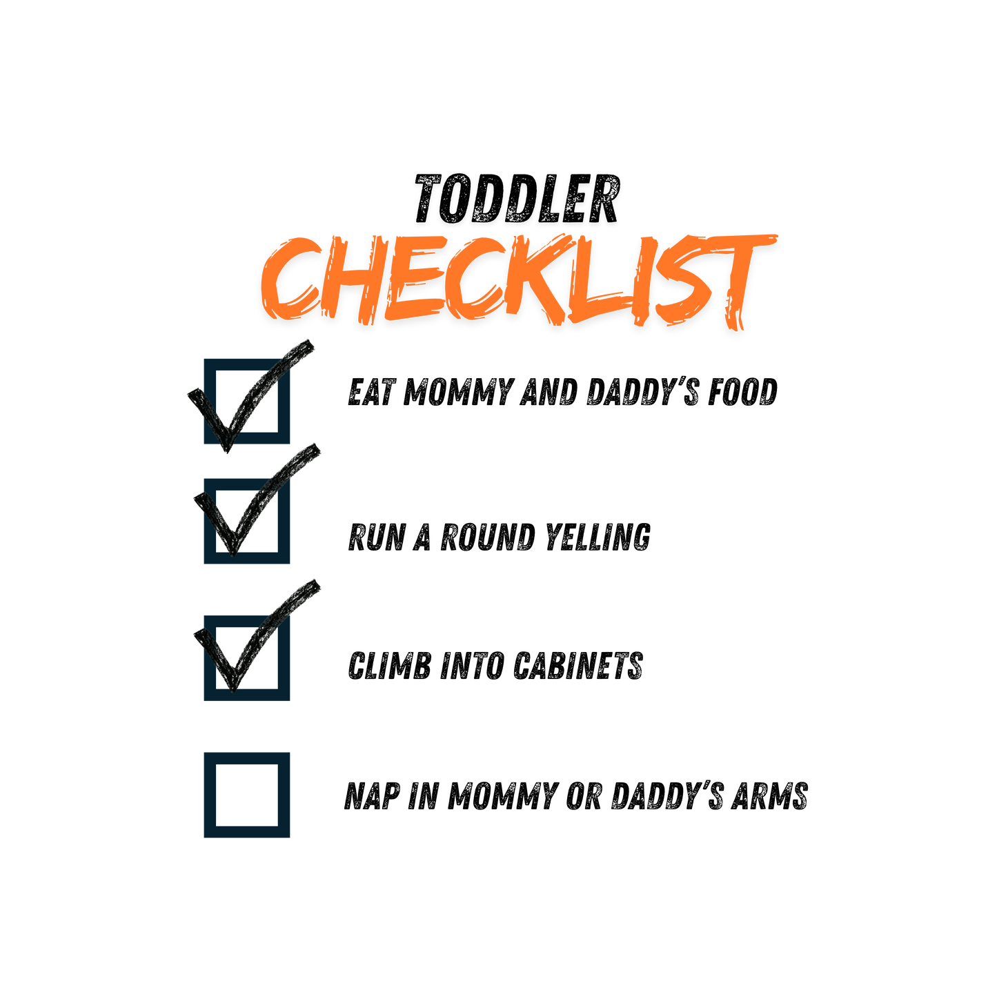 Toddler Check List